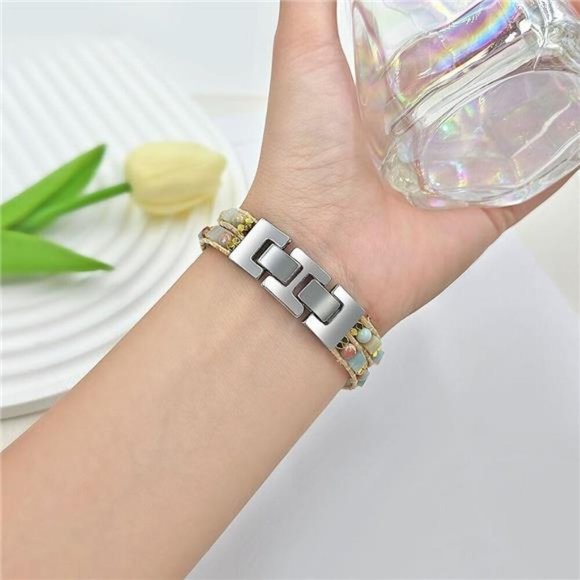 NEW Boho Beaded Stone Chakra Apple iWatch Band